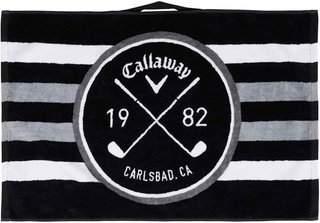 Callaway Cart Golfhandtuch, weiss/schwarz/grau