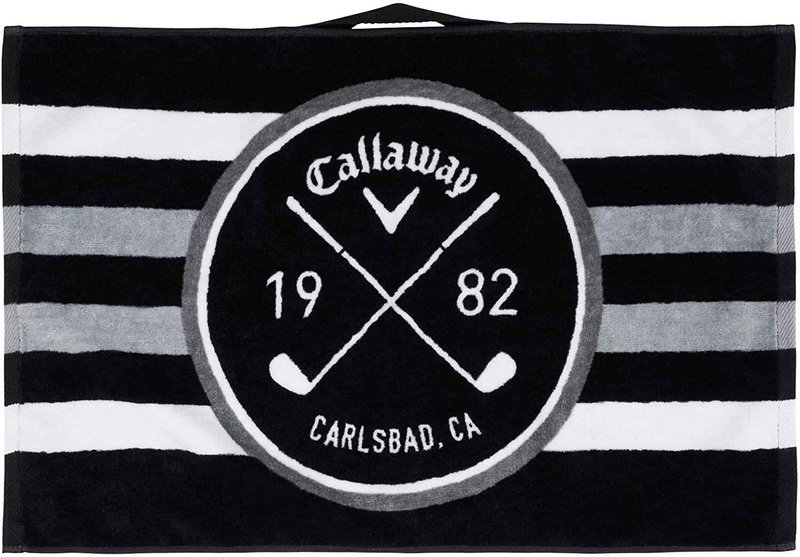 Callaway Cart Golfhandtuch, weiss/schwarz/grau