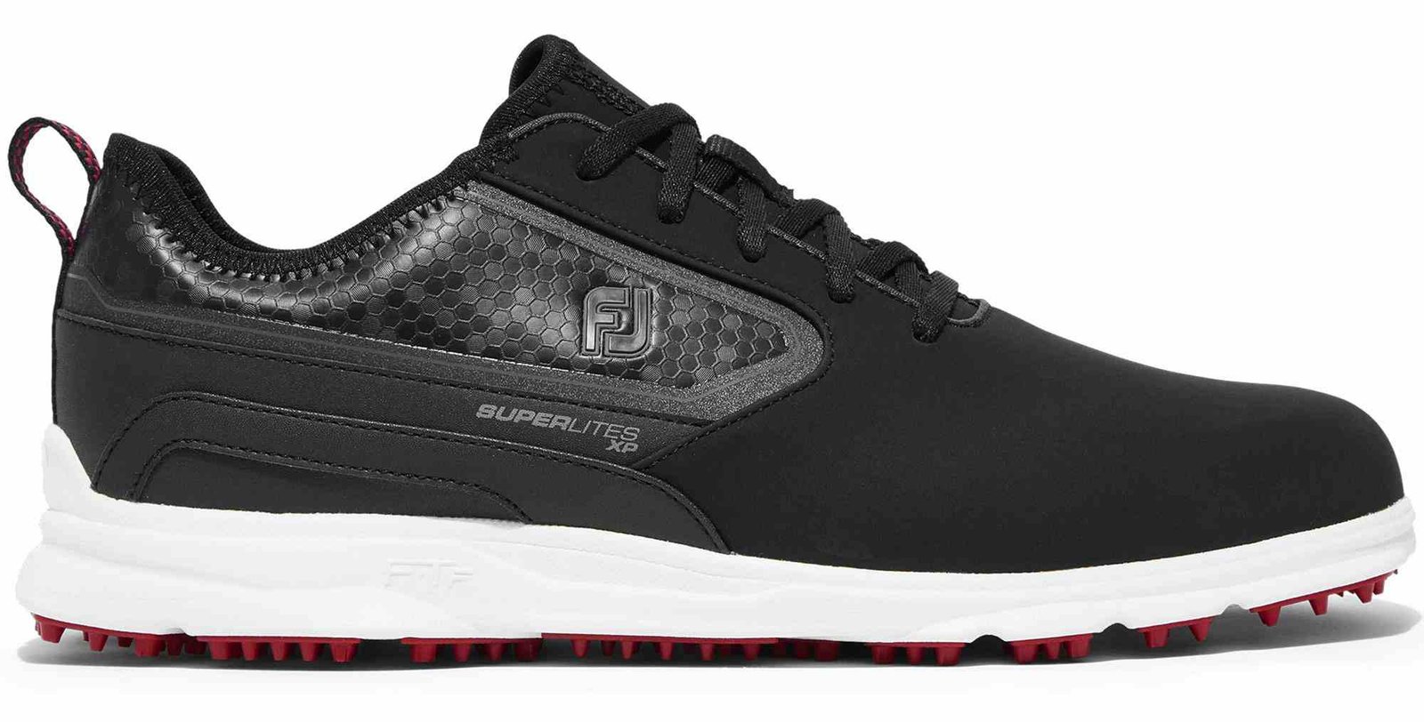 FootJoy Superlites XP Herren Golfschuhe, schwarz/weiss/rot