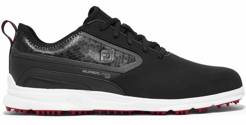 FootJoy Superlites XP Herren Golfschuhe, schwarz/weiss/rot