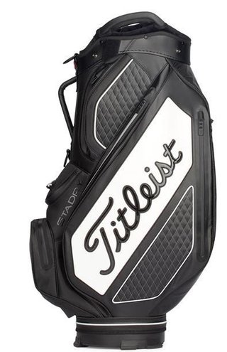Titleist Tour Series Premium Stadry Staffbag, schwarz/weiss