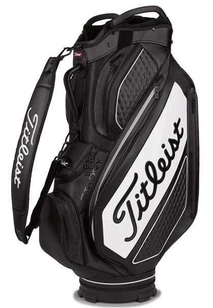 Titleist Tour Series Premium Stadry Staffbag, schwarz/weiss