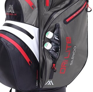 Big Max Dri Lite Silencio 2 Cartbag, charcoal/weiss/schwarz/rot