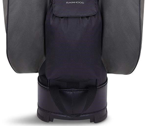 Big Max Dri Lite Silencio 2 Cartbag, charcoal/weiss/schwarz/rot
