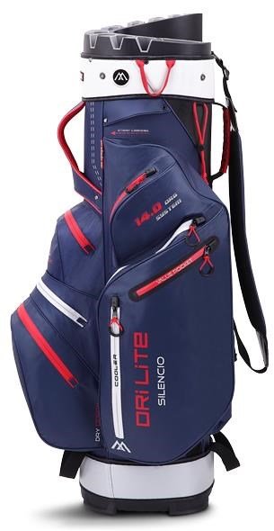 Big Max Dri Lite Silencio 2 Cartbag, dunkelblau/silber/rot