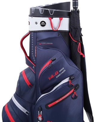 Big Max Dri Lite Silencio 2 Cartbag, dunkelblau/silber/rot