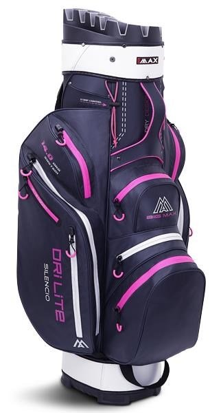 Big Max Dri Lite Silencio 2 Cartbag, steel blue/silver/fuchsia