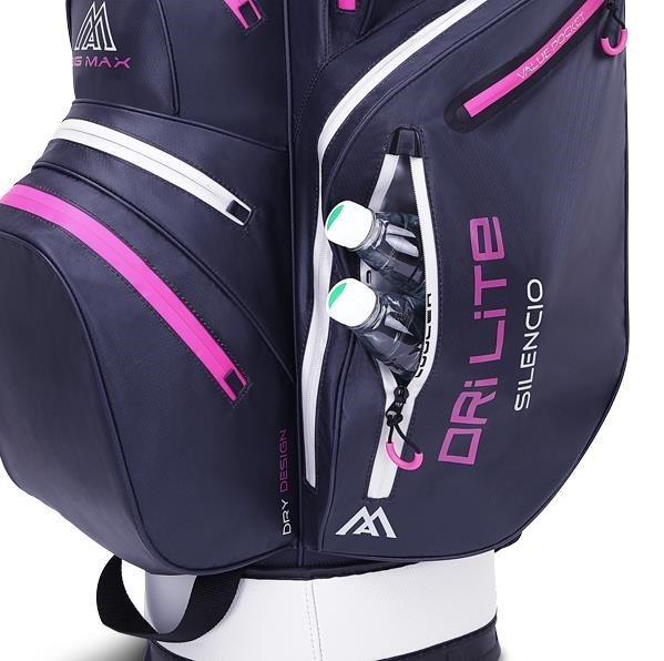 Big Max Dri Lite Silencio 2 Cartbag, steel blue/silver/fuchsia