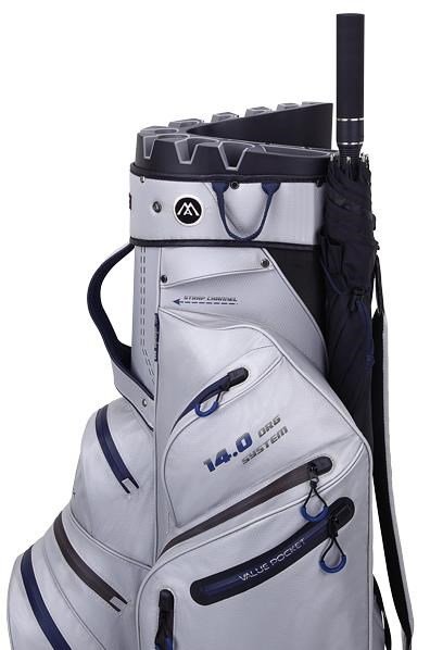 Big Max Dri Lite Silencio 2 Cartbag, silber/dunkelblau