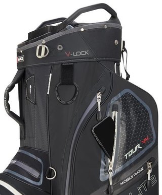 Big Max Dri Lite V-4 Cartbag, schwarz