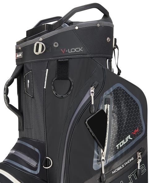 Big Max Dri Lite V-4 Cartbag, schwarz