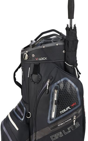 Big Max Dri Lite V-4 Cartbag, schwarz