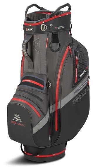 Big Max Dri Lite V-4 Cartbag, grau/schwarz/rot