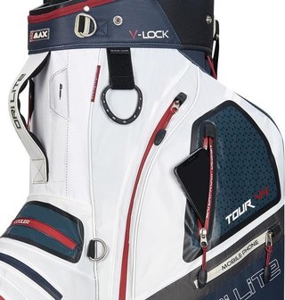 Big Max Dri Lite V-4 Cartbag, blueberry/weiss/merlot