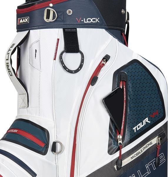 Big Max Dri Lite V-4 Cartbag, blueberry/weiss/merlot