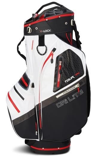 Big Max Dri Lite V-4 Cartbag, schwarz/weiss/rot