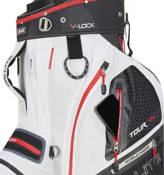 Big Max Dri Lite V-4 Cartbag, schwarz/weiss/rot