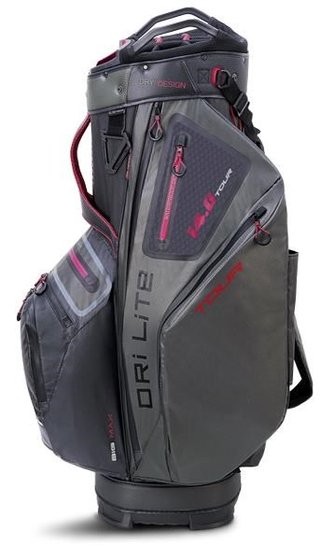 Big Max Dri Lite Tour Cartbag, schwarz/grau/merlot