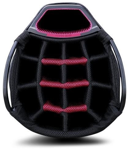 Big Max Dri Lite Tour Cartbag, schwarz/grau/merlot