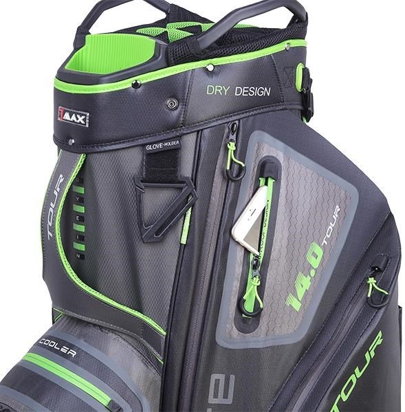 Big Max Dri Lite Tour Cartbag, grau/schwarz/limette