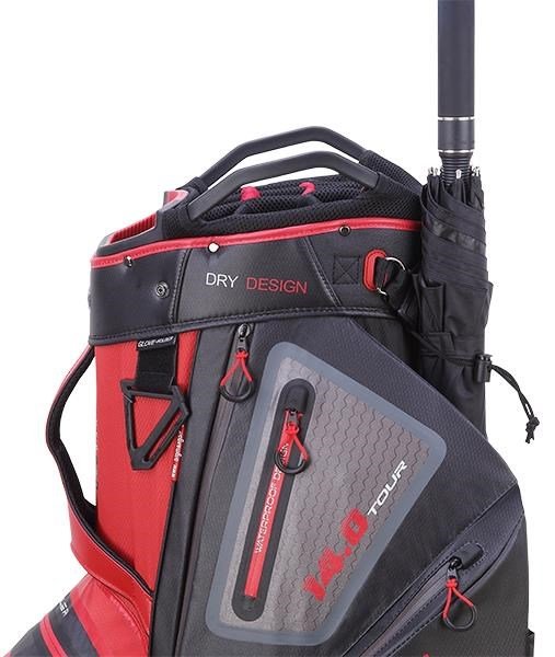 Big Max Dri Lite Tour Cartbag, rot/schwarz