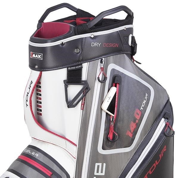 Big Max Dri Lite Tour Cartbag, weiss/grau/schwarz/merlot
