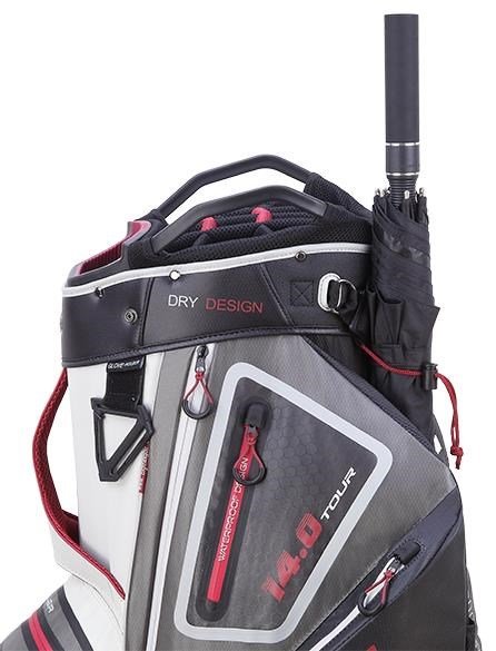 Big Max Dri Lite Tour Cartbag, weiss/grau/schwarz/merlot