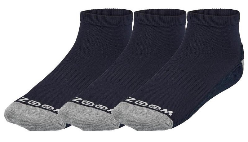 Zoom Crew Damen Socken, 3Paar, dunkelblau