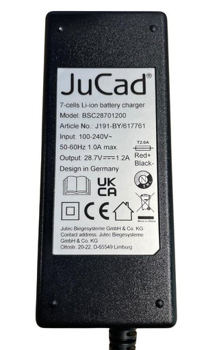 Ladegerät für JuCad Li-Ion 1.0 mit Binderstecker (Standard Plug)