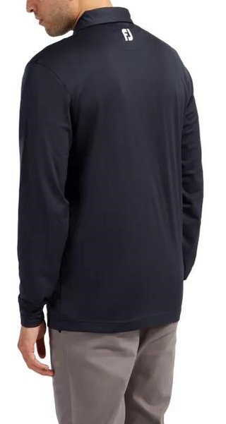 FootJoy Thermolite Herren Langarm-Polo, dunkelblau