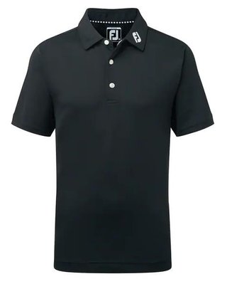 FootJoy Stretch Pique Solid Junior Poloshirt, schwarz