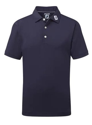 FootJoy Stretch Pique Solid Junior Poloshirt, dunkelblau