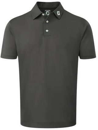 FootJoy Stretch Pique Solid Athletic Fit Herren Poloshirt, charcoal