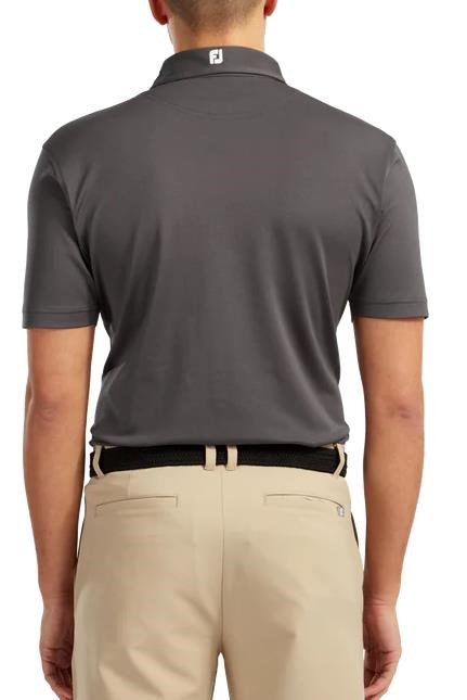 FootJoy Stretch Pique Solid Athletic Fit Herren Poloshirt, charcoal