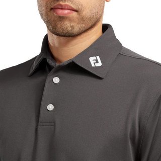 FootJoy Stretch Pique Solid Athletic Fit Herren Poloshirt, charcoal