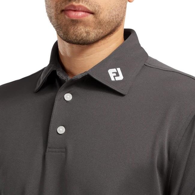 FootJoy Stretch Pique Solid Athletic Fit Herren Poloshirt, charcoal