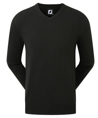 FootJoy Wool Blend V-Neck Herren Pullover, schwarz