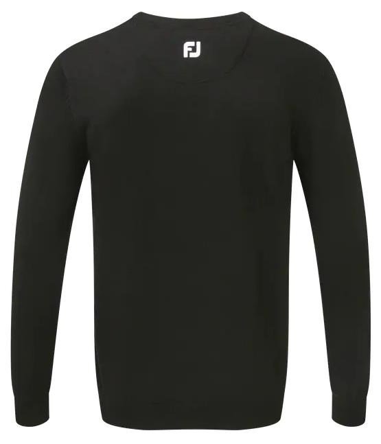 FootJoy Wool Blend V-Neck Herren Pullover, schwarz