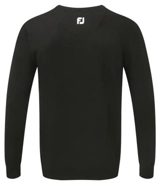 FootJoy Wool Blend V-Neck Herren Pullover, schwarz