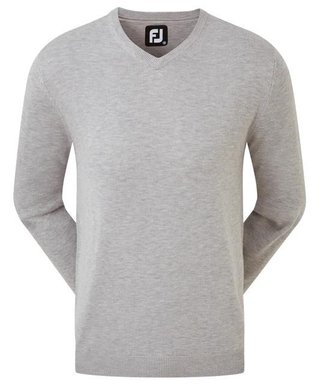 FootJoy Wool Blend V-Neck Herren Pullover, grau
