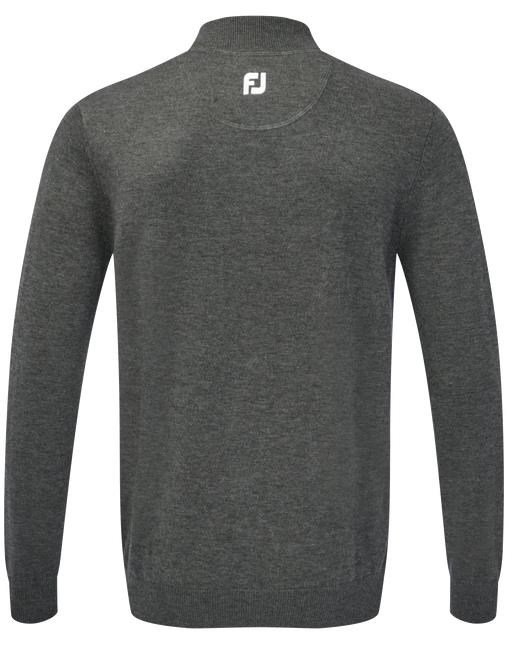 FootJoy Wool Blend 1/2 Zip Herren Pullover, grau
