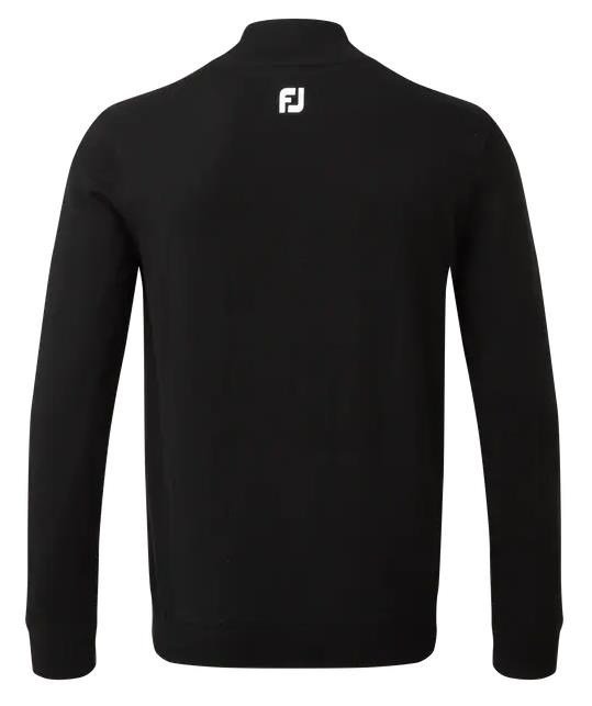 FootJoy Wool Blend Lined 1/2 Zip Herren Pullover, schwarz