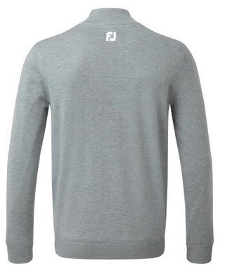 FootJoy Wool Blend Lined 1/2 Zip Herren Pullover, grau