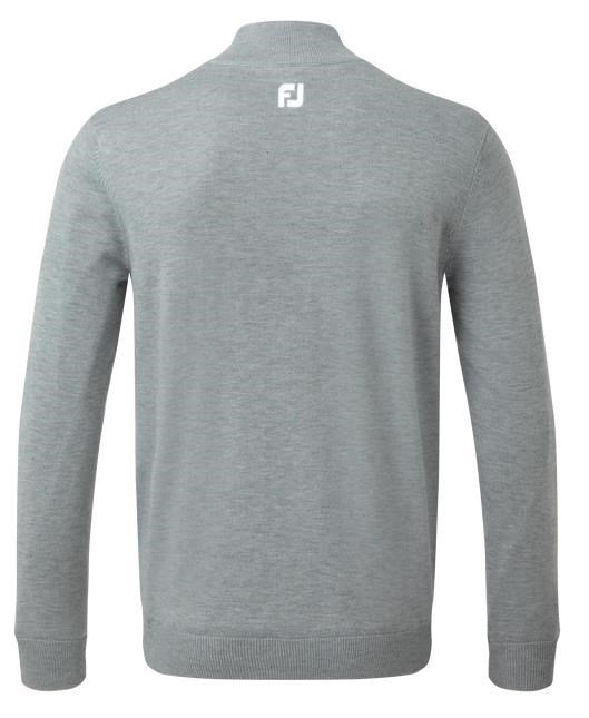 FootJoy Wool Blend Lined 1/2 Zip Herren Pullover, grau