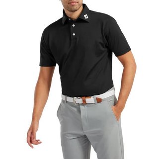 FootJoy Stretch Pique Solid Herren Poloshirt, schwarz