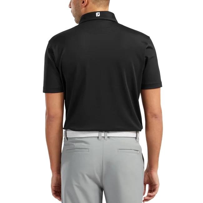FootJoy Stretch Pique Solid Herren Poloshirt, schwarz