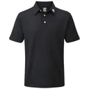 FootJoy Stretch Pique Solid Herren Poloshirt, schwarz