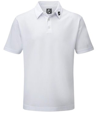 FootJoy Stretch Pique Solid Herren Poloshirt, weiss