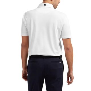 FootJoy Stretch Pique Solid Herren Poloshirt, weiss