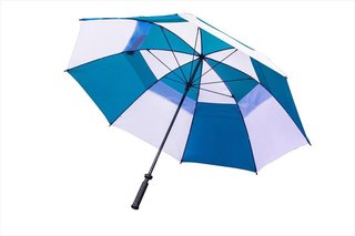 Longridge Dual Canopy Regenschirm 60", blau/weiß